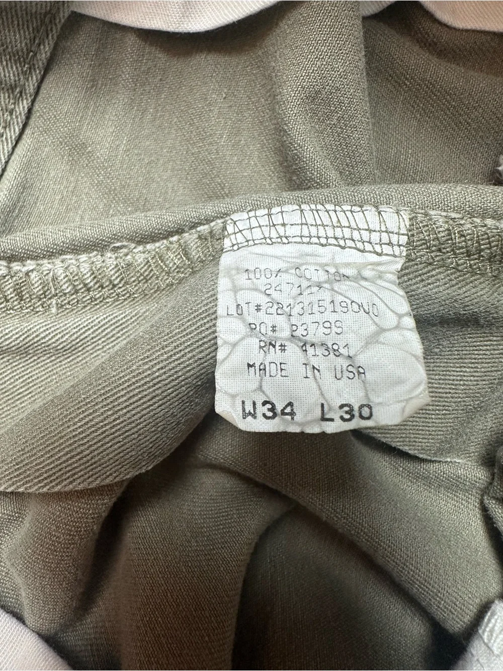 Vintage 90s Polo Ralph Lauren Pleated Chinos Olive Made USA 34x30
